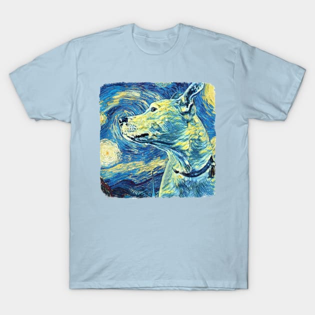 Confused Dog Van Gogh Style T-Shirt by todos